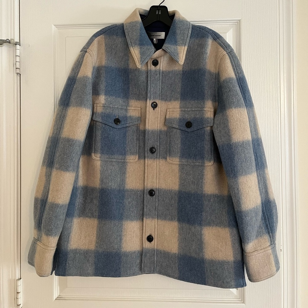 Isabel Marant Kervon Jacket Blue Size M $730(harveli Mens Version)
